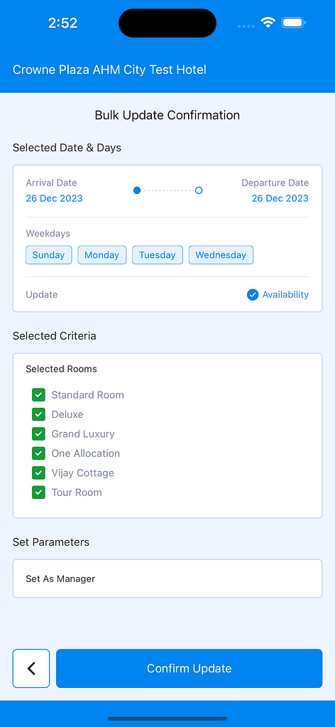 Bulk & Quick Update in ChannelManager India
